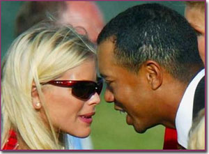 Tiger Woods and Wife Elin Woods